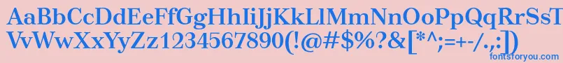 TusarBold Font – Blue Fonts on Pink Background