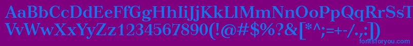 TusarBold Font – Blue Fonts on Purple Background