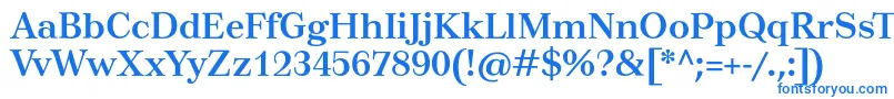 Шрифт TusarBold – синие шрифты на белом фоне