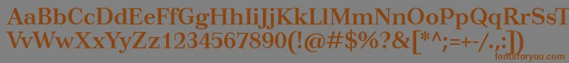 Шрифт TusarBold – коричневые шрифты на сером фоне