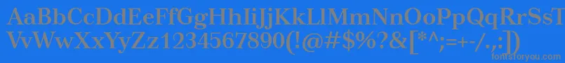 Шрифт TusarBold – серые шрифты на синем фоне