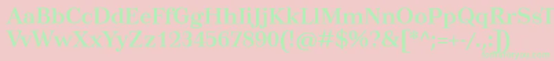TusarBold Font – Green Fonts on Pink Background