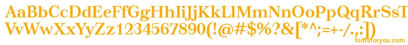 Шрифт TusarBold – оранжевые шрифты на белом фоне