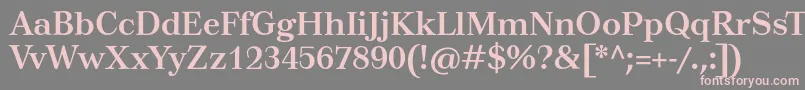 Шрифт TusarBold – розовые шрифты на сером фоне
