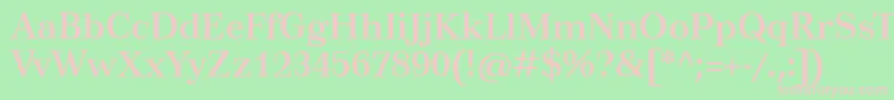 Шрифт TusarBold – розовые шрифты на зелёном фоне