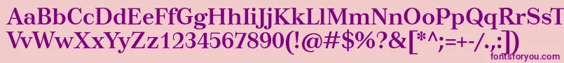 TusarBold Font – Purple Fonts on Pink Background