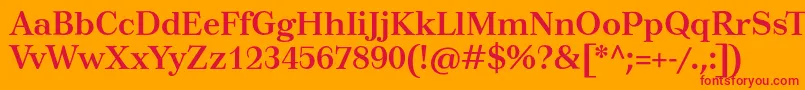 TusarBold Font – Red Fonts on Orange Background