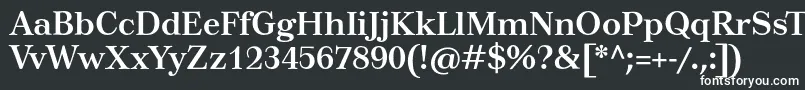 TusarBold Font – White Fonts on Black Background