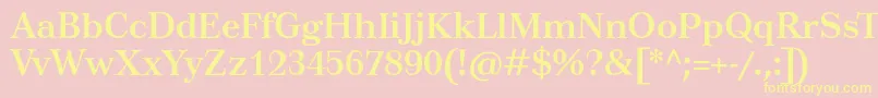 TusarBold Font – Yellow Fonts on Pink Background