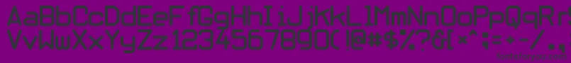 Obliviousフォントについての詳細 フォントOblivious – 紫の背景に黒い文字