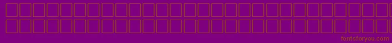 Шрифт WantonRegular – коричневые шрифты на фиолетовом фоне