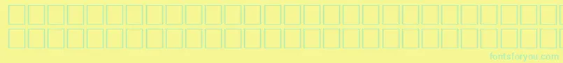 Шрифт WantonRegular – зелёные шрифты на жёлтом фоне