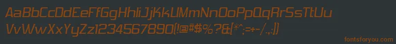 VibroceiVibrocen3 Font – Brown Fonts on Black Background
