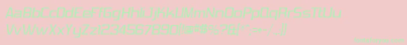 VibroceiVibrocen3 Font – Green Fonts on Pink Background