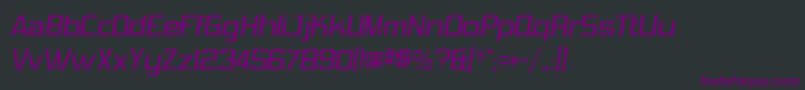Шрифт VibroceiVibrocen3 – фиолетовые шрифты на чёрном фоне