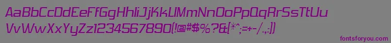 VibroceiVibrocen3 Font – Purple Fonts on Gray Background