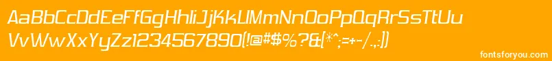 VibroceiVibrocen3 Font – White Fonts on Orange Background