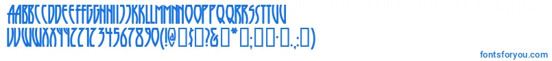 Runytunesrevisited Font – Blue Fonts on White Background
