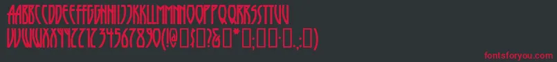 Runytunesrevisited Font – Red Fonts on Black Background