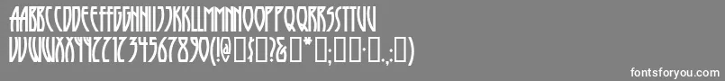 Runytunesrevisited Font – White Fonts on Gray Background