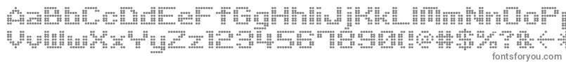 M06Quadra-fontti – harmaat kirjasimet valkoisella taustalla