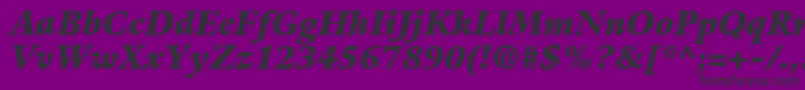 GuardiltstdBlackitalic Font – Black Fonts on Purple Background