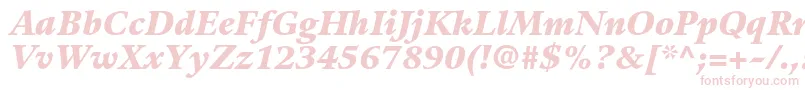 GuardiltstdBlackitalic Font – Pink Fonts on White Background