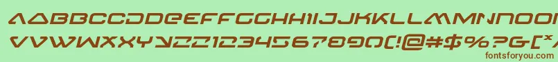 fuente 4114blasterv2expandital – Fuentes Marrones Sobre Fondo Verde