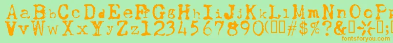 More about UwjackBeta Font UwjackBeta Font – Orange Fonts on Green Background