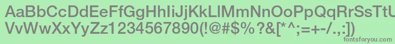 HelveticaLt65Medium Font – Gray Fonts on Green Background