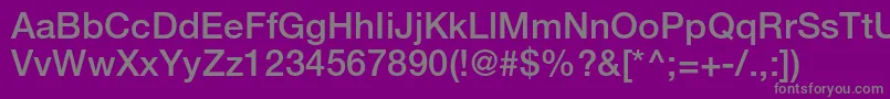 HelveticaLt65Medium Font – Gray Fonts on Purple Background