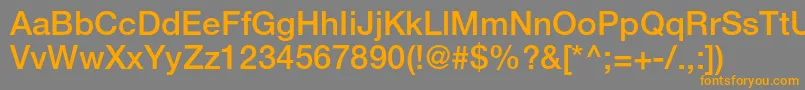 HelveticaLt65Medium Font – Orange Fonts on Gray Background
