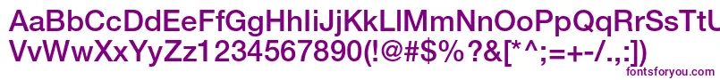 HelveticaLt65Medium Font – Purple Fonts on White Background