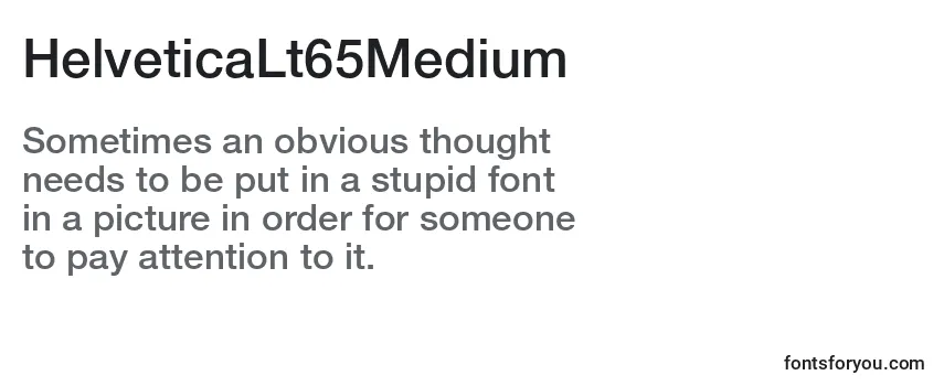 Шрифт HelveticaLt65Medium