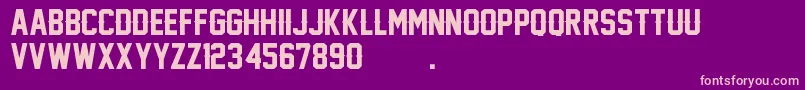 LegendM54 Font – Pink Fonts on Purple Background