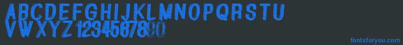 Greatshadow Font – Blue Fonts on Black Background