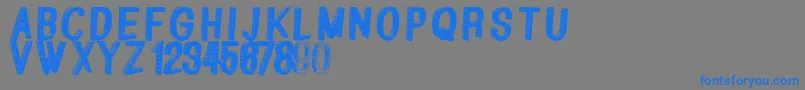 Greatshadow Font – Blue Fonts on Gray Background