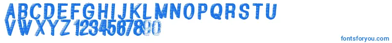 Greatshadow Font – Blue Fonts on White Background