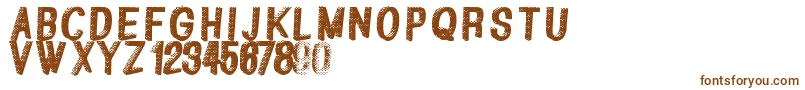 Greatshadow Font – Brown Fonts on White Background