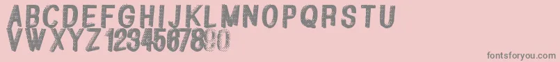 Greatshadow Font – Gray Fonts on Pink Background