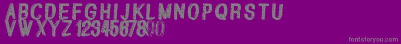 Police Greatshadow – polices grises sur fond violet
