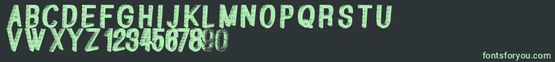 Greatshadow Font – Green Fonts on Black Background