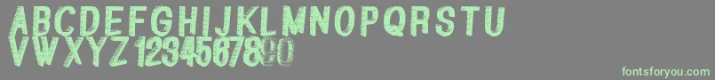 Greatshadow Font – Green Fonts on Gray Background