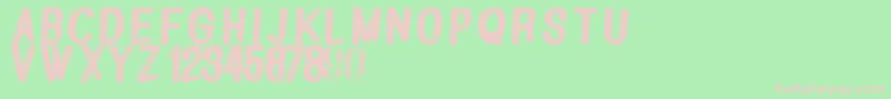 Greatshadow Font – Pink Fonts on Green Background