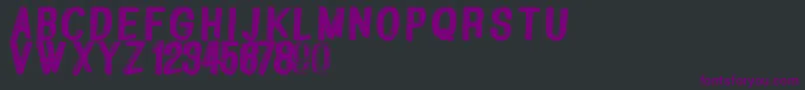 Greatshadow Font – Purple Fonts on Black Background