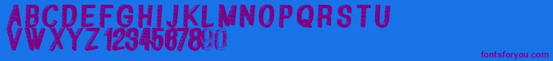 Greatshadow Font – Purple Fonts on Blue Background