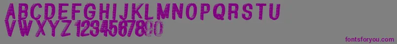 Greatshadow Font – Purple Fonts on Gray Background