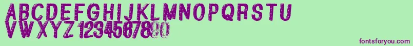 Greatshadow Font – Purple Fonts on Green Background