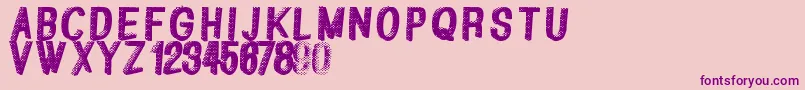Greatshadow Font – Purple Fonts on Pink Background
