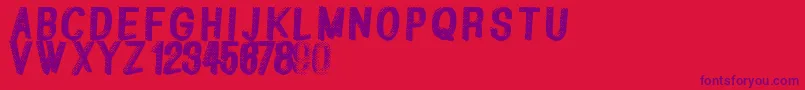Greatshadow Font – Purple Fonts on Red Background